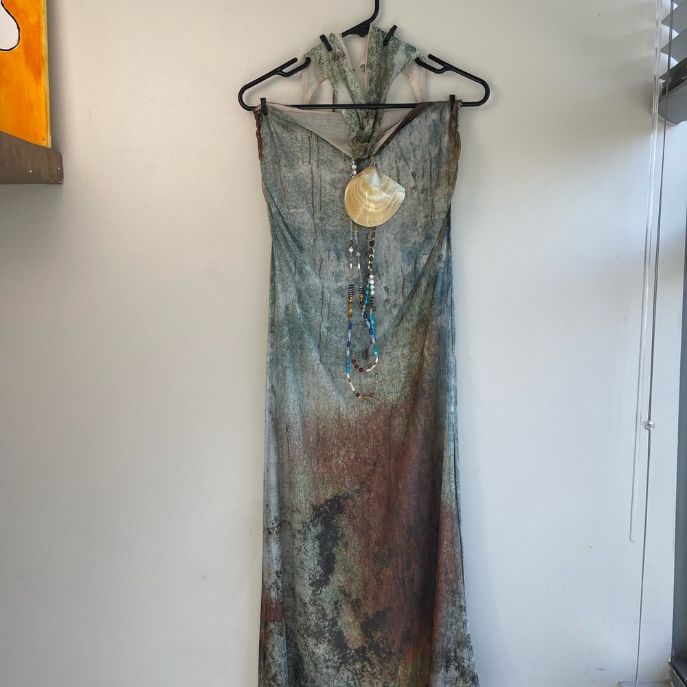Jaded London Earthy Tones Backless Dress